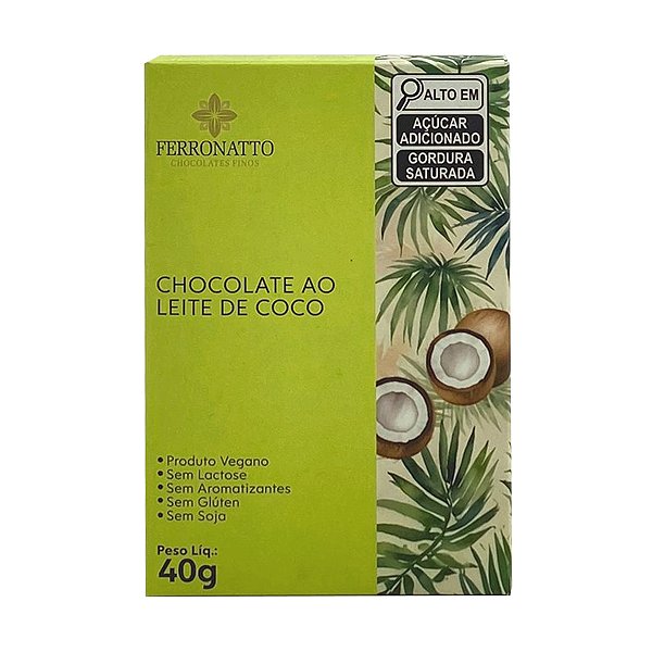 Chocolate ao Leite de Coco Ferronatto 40g