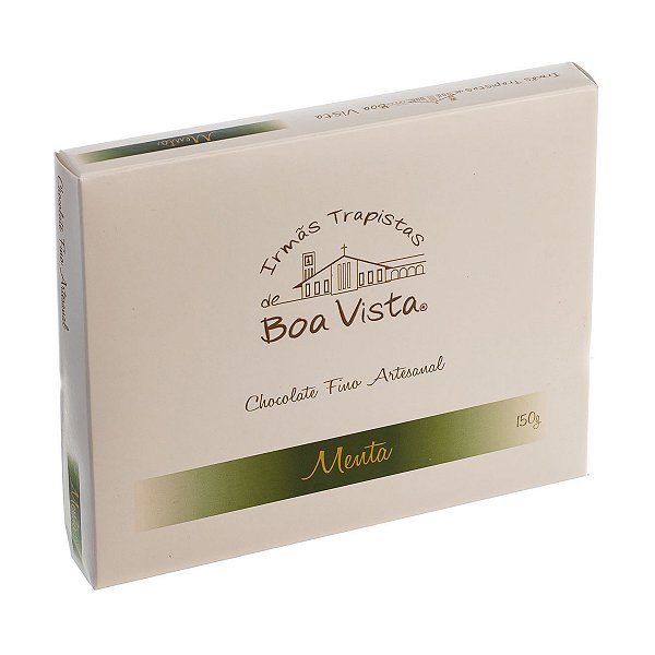 Chocolate Artesanal Sabor Menta Irmas Trapistas 150g