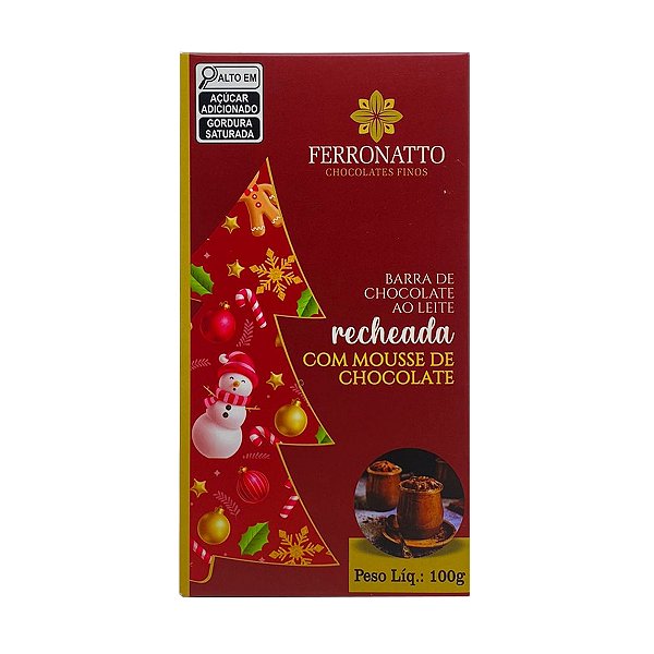 Chocolate ao Leite com Mousse Ferronatto 100g