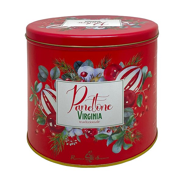 Panettone Tradicional Lata Vermelha Virginia 1kg