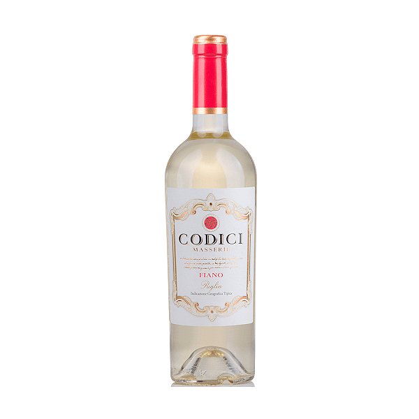 Vinho Branco Meio Seco Codici Masserie Fiano Puglia 750ml