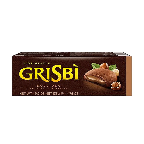 Biscoito Recheado com Creme de Avela Grisbi Vicenzi 135g