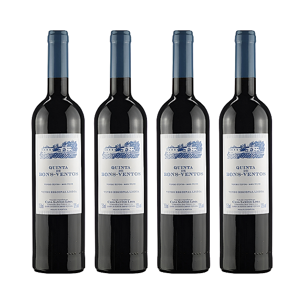 Kit 4 Vinho Tinto Meio Seco Quinta de Bons Ventos