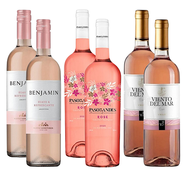 Kit 6 Vinhos Rosés das Américas – Seleção Premium