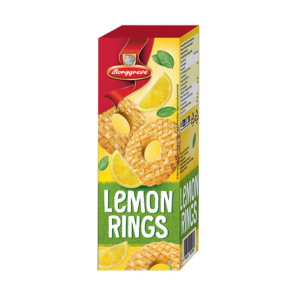 Biscoitos Lemon Rings Borggreve 285g