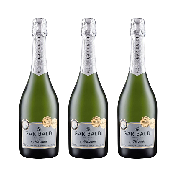 Kit 3 Espumantes Garibaldi Moscatel 750ml