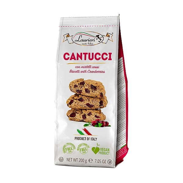 Biscoito Cantucci com Cranberry Laurieri 200g