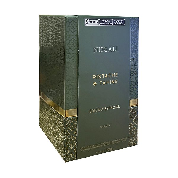 Ovo de Chocolate ao Leite, Pistache e Tahine Nugali 300g