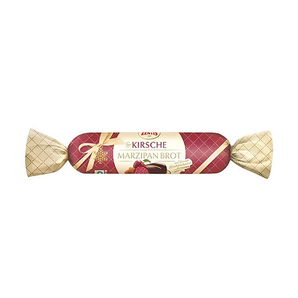Baguete Marzipan com Cereja Coberto com Chocolate Puro Zentis 100g