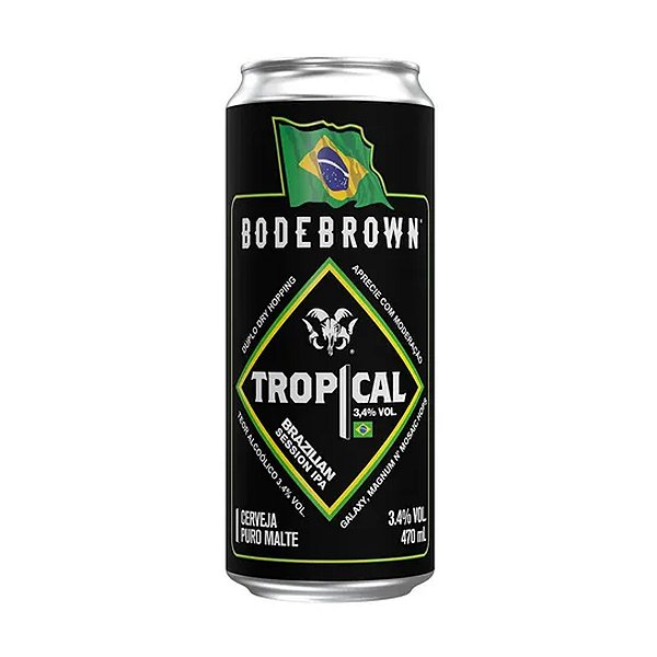 Cerveja Bodebrown Tropical Brazilian Session Ipa Lata 470ml