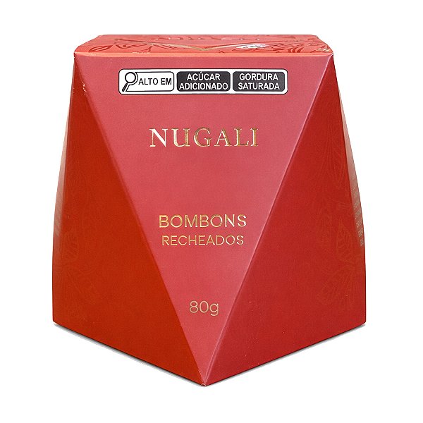 Caixa com Bombons Recheados Nugali 80g