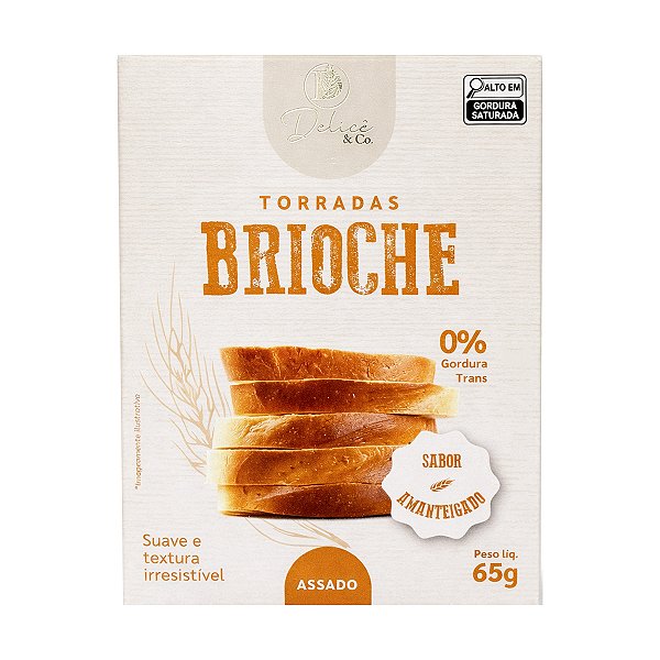 Torradas de Pao Brioche Delice 65g