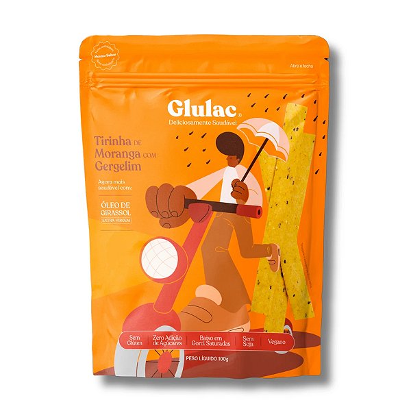 Tirinha de Moranga com Gergelim Glulac 100g
