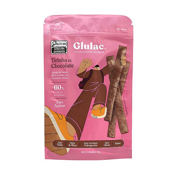 Tirinha de Chocolate Glulac 80g