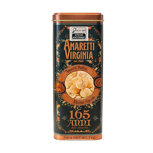 Lata com Amaretti Macio 165 Anni Virginia 200g