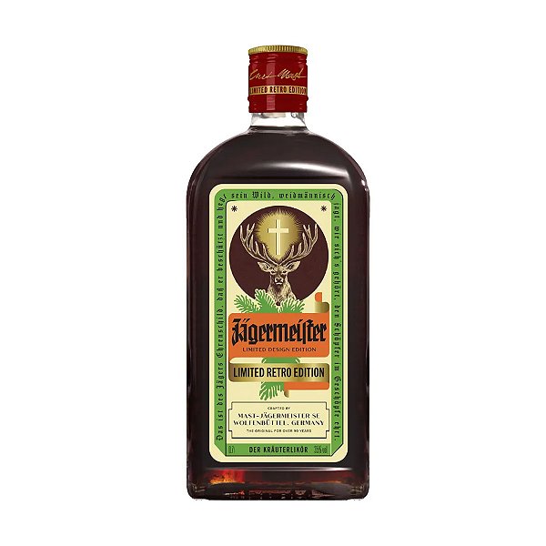 Licor Jagermeister Ed. Limitada Retro 700ml