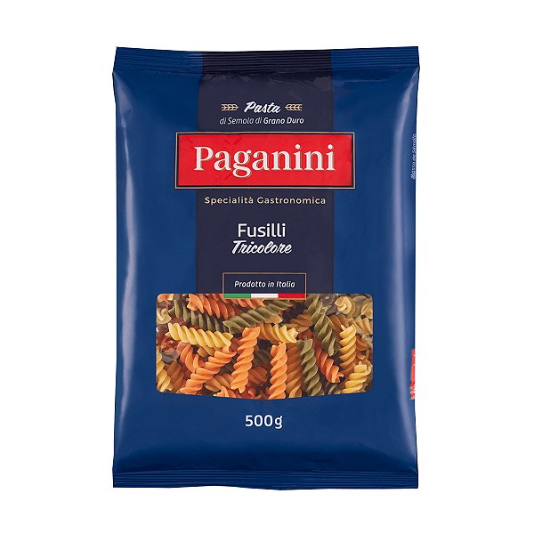 Massa Fusilli Tricolore Paganini 500g