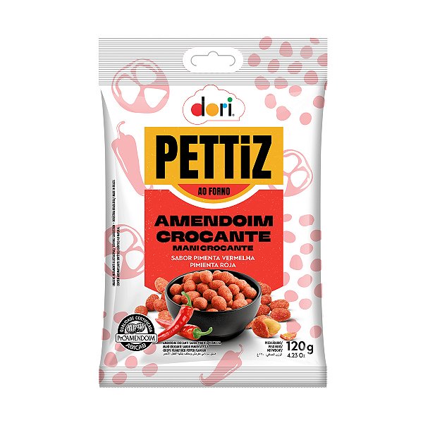 Amendoim Dori Pettiz Crocante Sabor Pimenta 120g