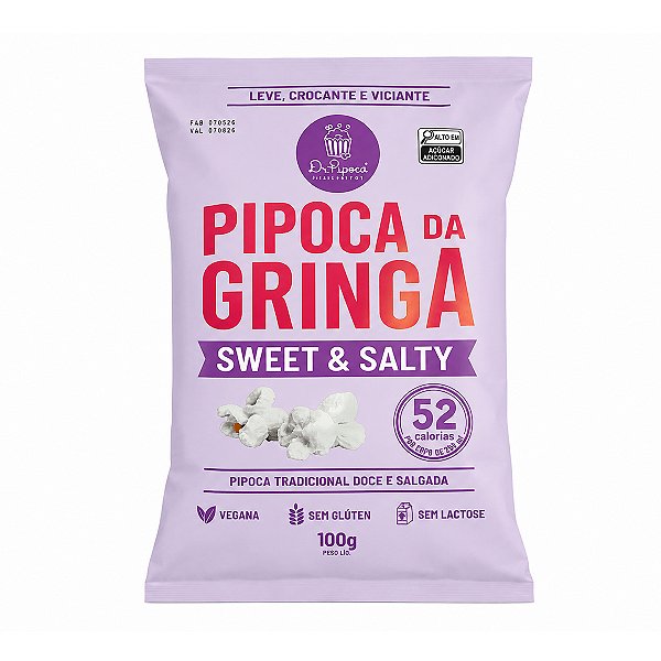 Pipoca da Gringa Sweet & Salty Dr. Pipoca 100g