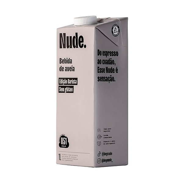 Leite Nude de Aveia Barista 1L