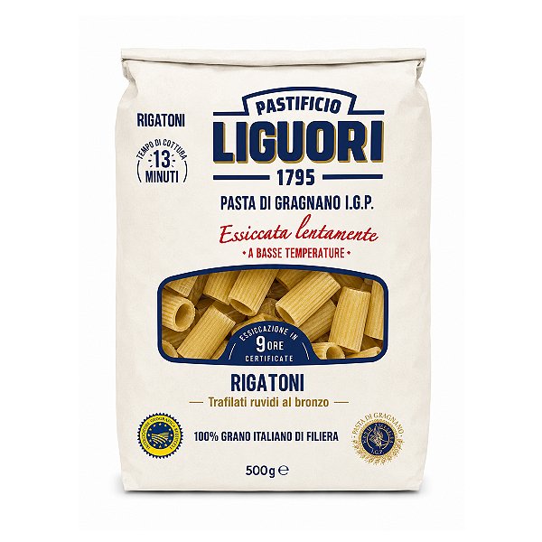 Massa Italiana Rigatoni Liguori 500g