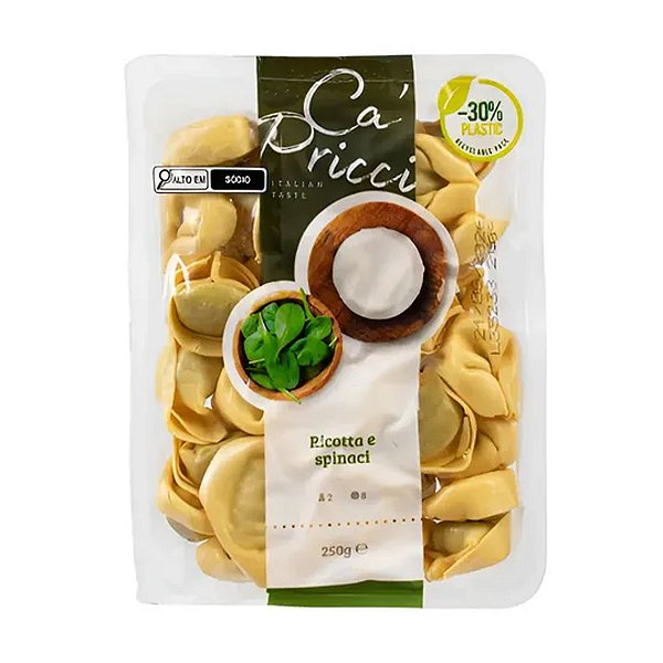 Massa Tortelloni de Ricota e Espinafre Ca Pricci 250g
