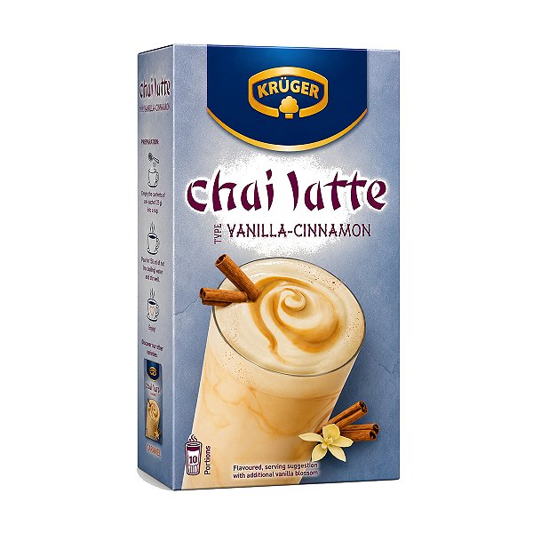 Chai Latte Sabor Baunilha e Canela Kruger 250g