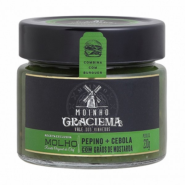 Molho de Pepino com Cebola Moinho Graciema 230g