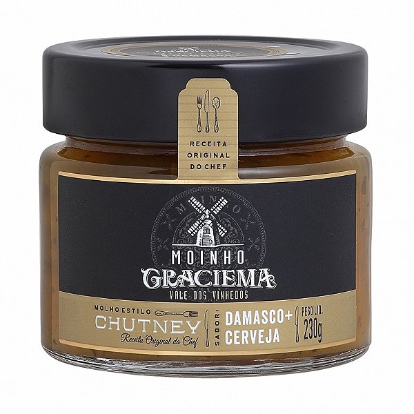 Chutney de Damasco com Cerveja Moinho Graciema 230g
