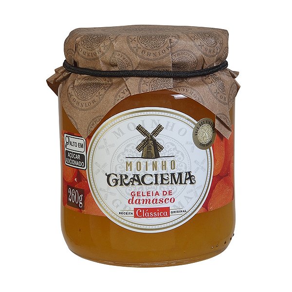Geleia Classica de Damasco Moinho Graciema 260g