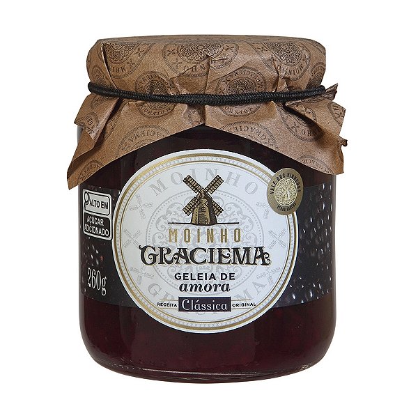 Geleia Classica de Amora Moinho Graciema 260g