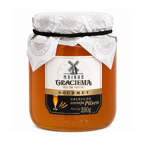 Geleia Gourmet de Cerveja Pilsen Moinho Graciema 260g