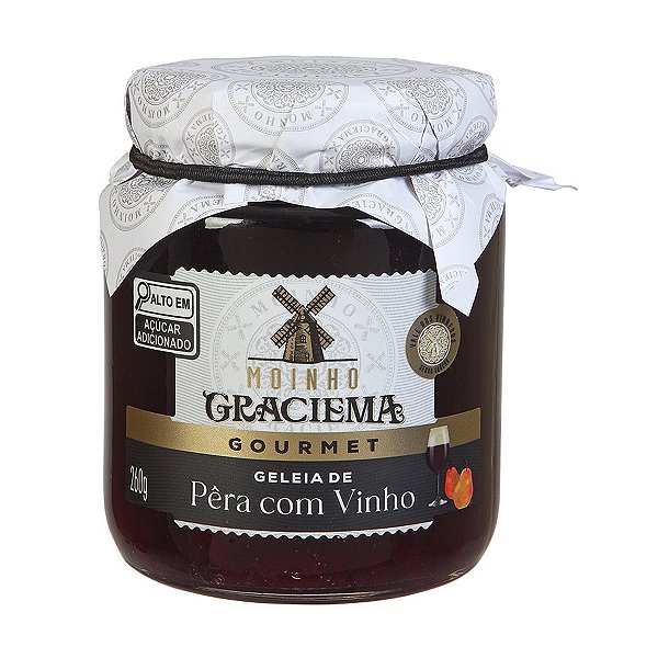 Geleia Gourmet de Pera com Vinho Moinho Graciema 260g