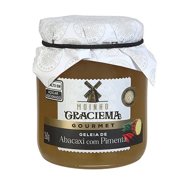 Geleia Gourmet de Abacaxi com Pimenta Moinho Graciema 260g