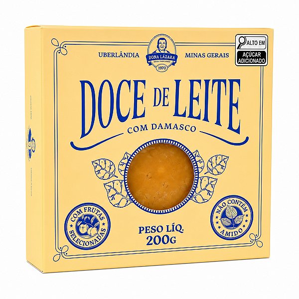 Doce de Leite com Damasco Caixa Dona Lazara 200g