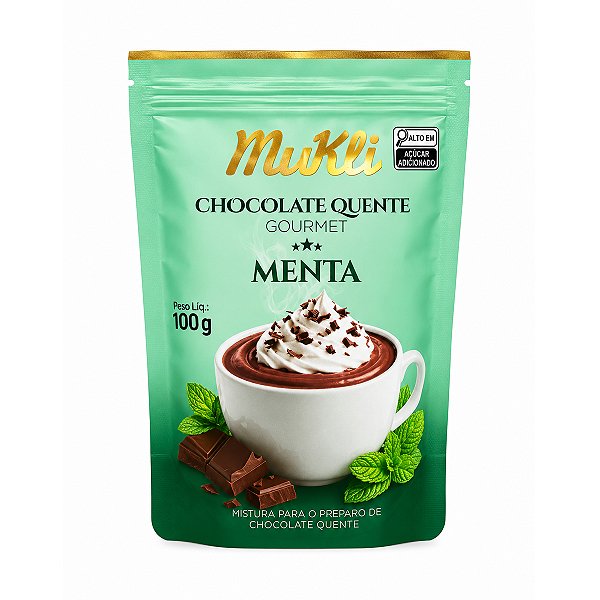 Sache de Chocolate Quente com Menta Mukli 100g