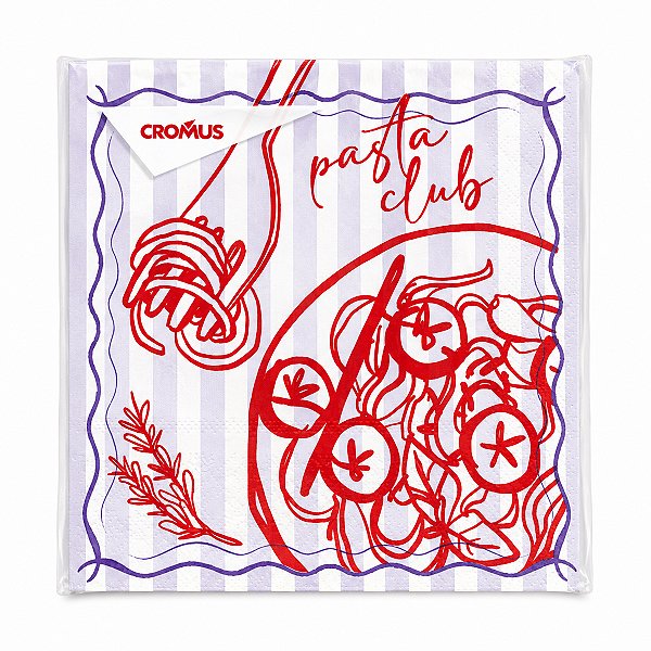Guardanapo Pasta Club 32,5x32,5 20 Folhas