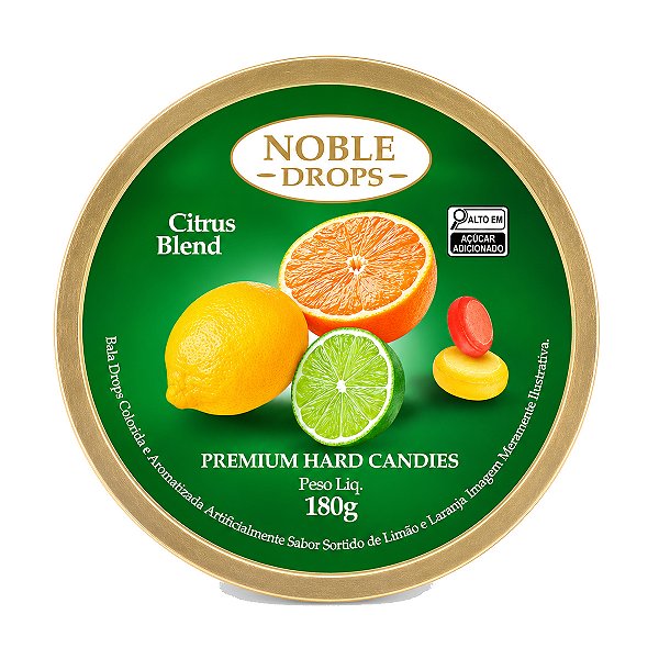 Balas de Frutas Citricas Noble Drops 180g
