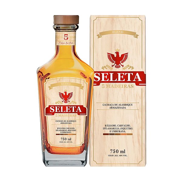 Cachaça Seleta 5 Madeiras 750ml