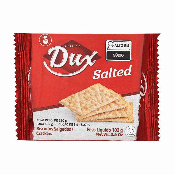Biscoito Salgado Crackers Salted Dux 102g