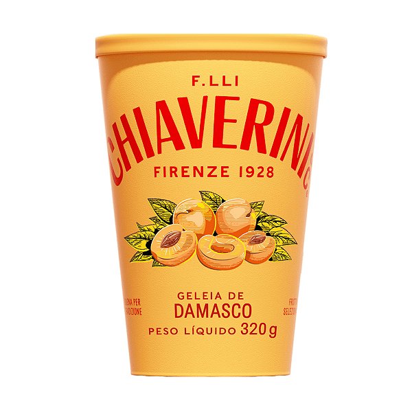 Geleia Italiana de Damasco Chiaverini 320g