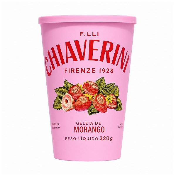 Geleia Italiana de Morango Chiaverini 320g