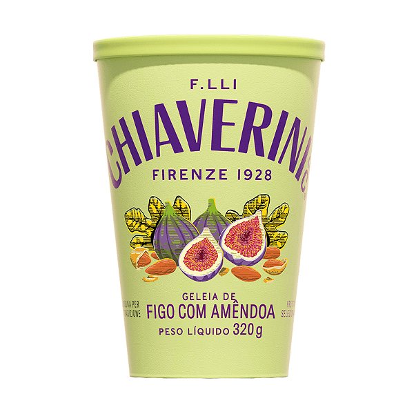 Geleia Italiana de Figo com Amendoa Chiaverini 320g
