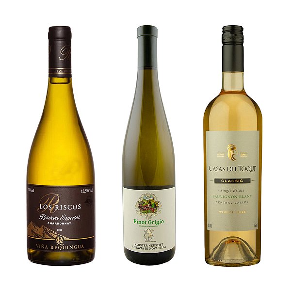 Kit Brancos Premium Abbazia, Chardonnay e Sauvignon