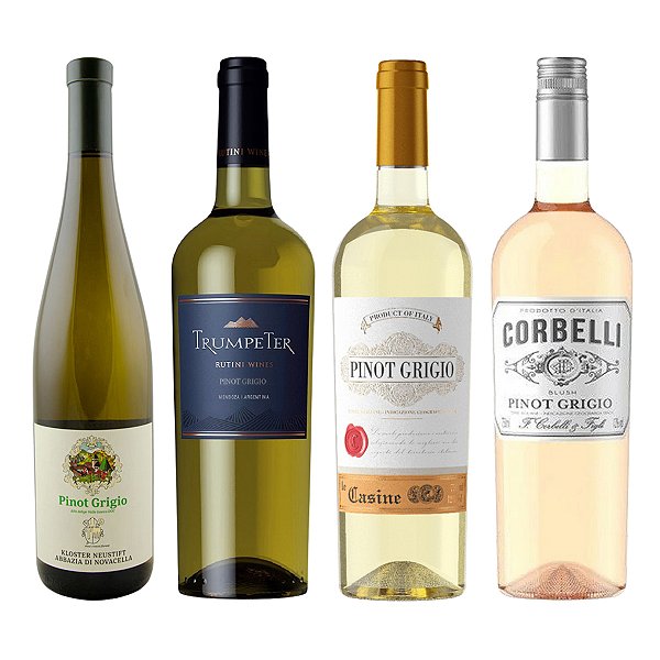 Kit Degustação Pinot Grigio (4 Vinhos) 750 ml