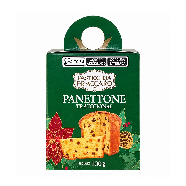 Mini Panettone Italiano de Frutas Fraccaro Caixa 100g