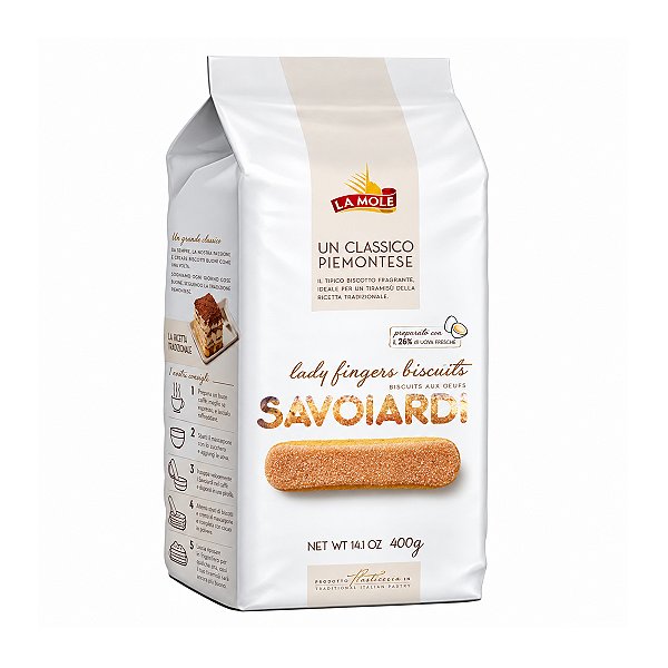 Biscoito Ladyfingers Savoiardi La Mole 400g