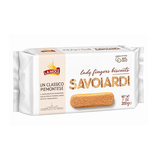Biscoito Ladyfingers Savoiardi La Mole 200g