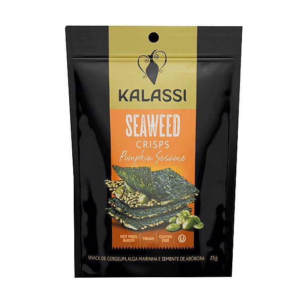 Crisps de Alga com Semente de Abobora e Gergelim Kalassi 25g