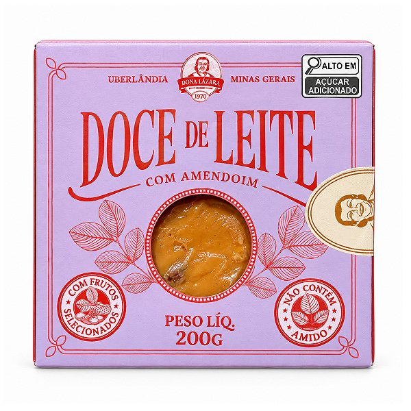 Doce de Leite com Amendoim Caixa Dona Lazara 200g